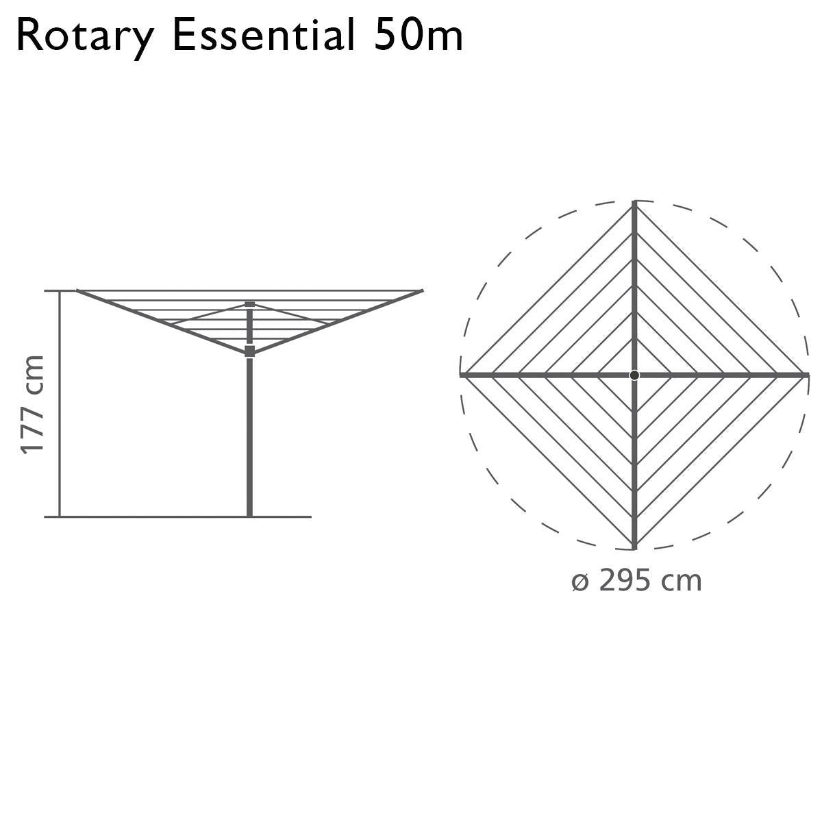 50m Brabantia Rotary Essential Diameter