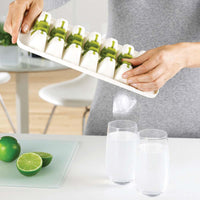 White/Green Joseph Joseph Quicksnap Plus Ice Cube Tray Quick Release