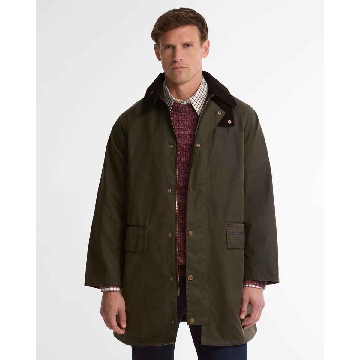 Barbour Mens Country Wax Mac Jacket