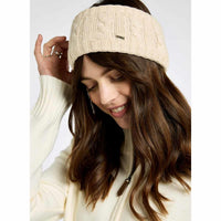 Chalk Dubarry Womens Gleeson Cable Knit Headband On Model