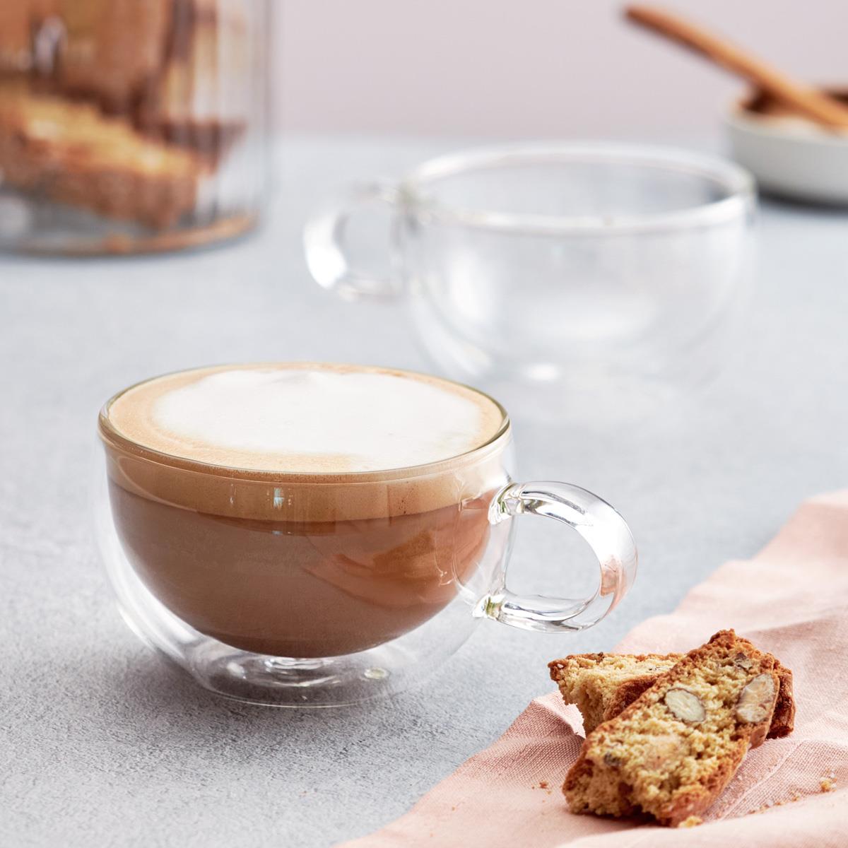 Judge Duo 2 Piece Form Cappuccino Glass Set 250ml