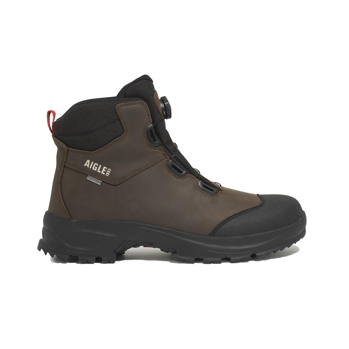 Dark Brown Aigle Laforse No Lace Boot