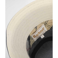 Barbour Womens Asker Denim Bucket Hat  label