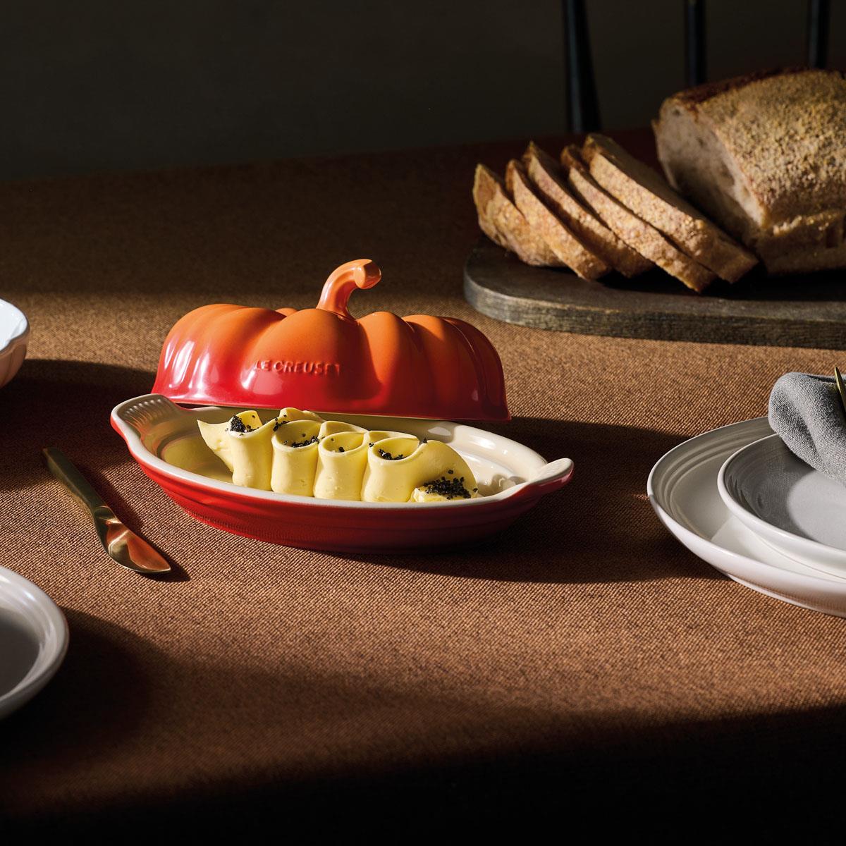 Le Creuset Stoneware Pumpkin Butter Dish