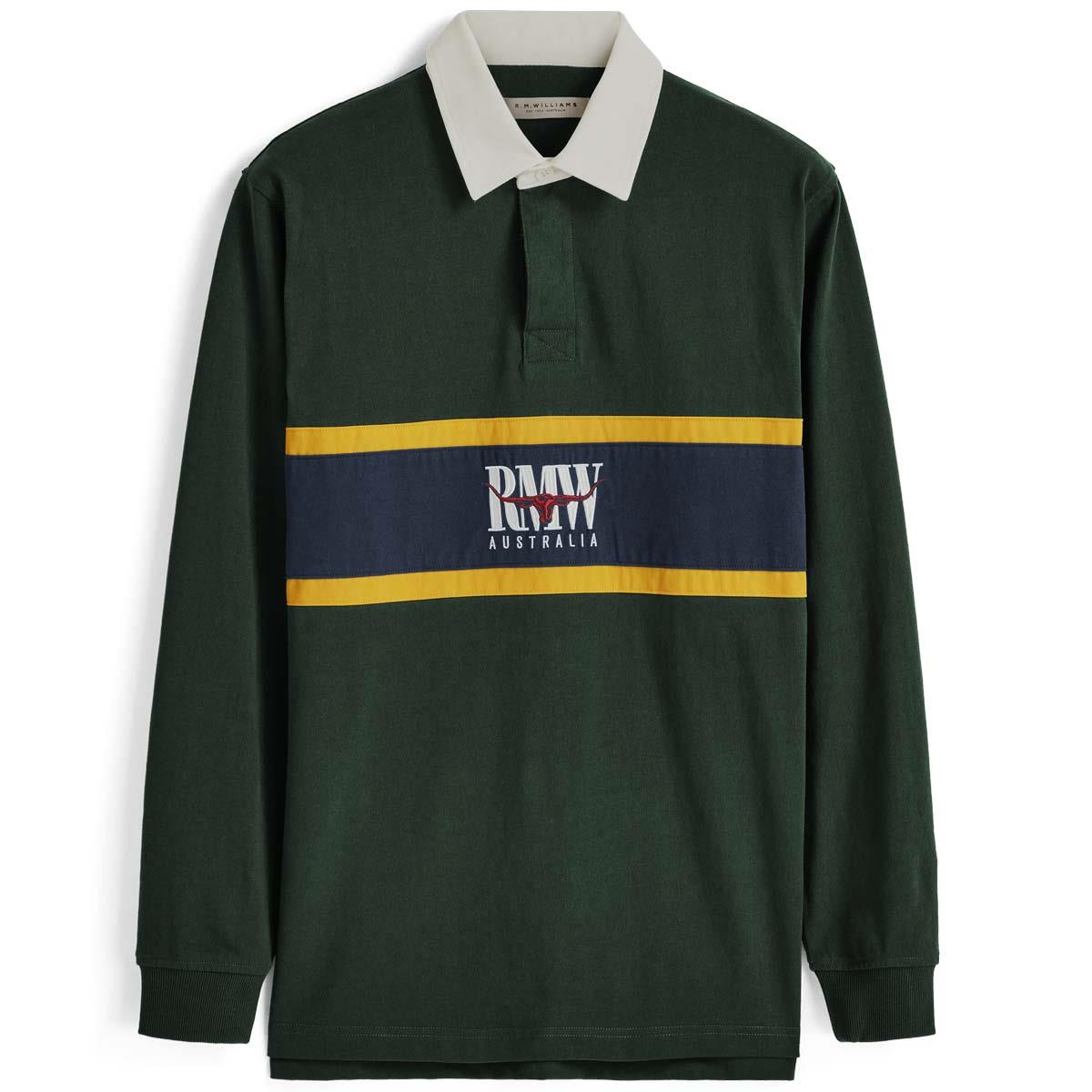 R.M. Williams Mens Classic RMW Panel Rugby Top