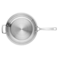 Le Creuset Classic 3-ply Stainless Steel Uncoated Frying Pan with Helper Handle