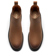 Walnut Leather Clarks Womens Orinoco3 Lane Chelsea Boots Top