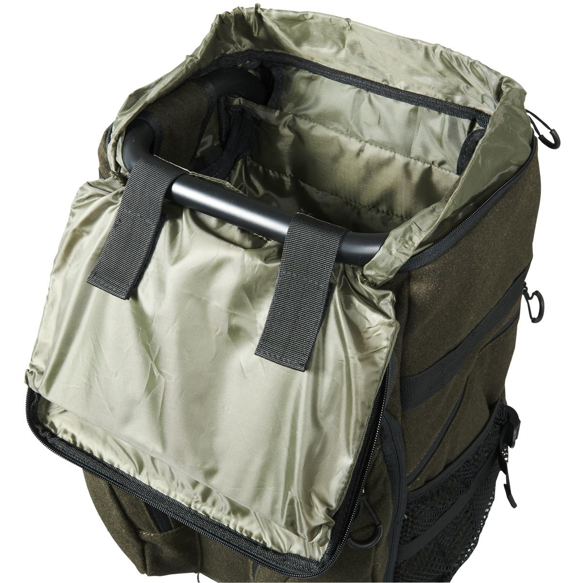 Hunting Green Harkila Metso Rucksack Chair Interior Detail