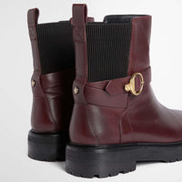MERLOT Barbour Womens Alexandra Boot GUSSET