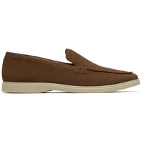Cola Suede Clarks Mens Torford Easy Loafers Side View
