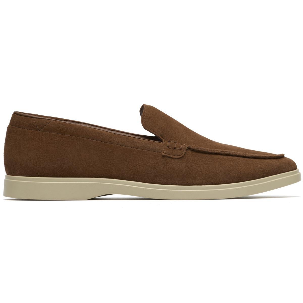 Cola Suede Clarks Mens Torford Easy Loafers Side View
