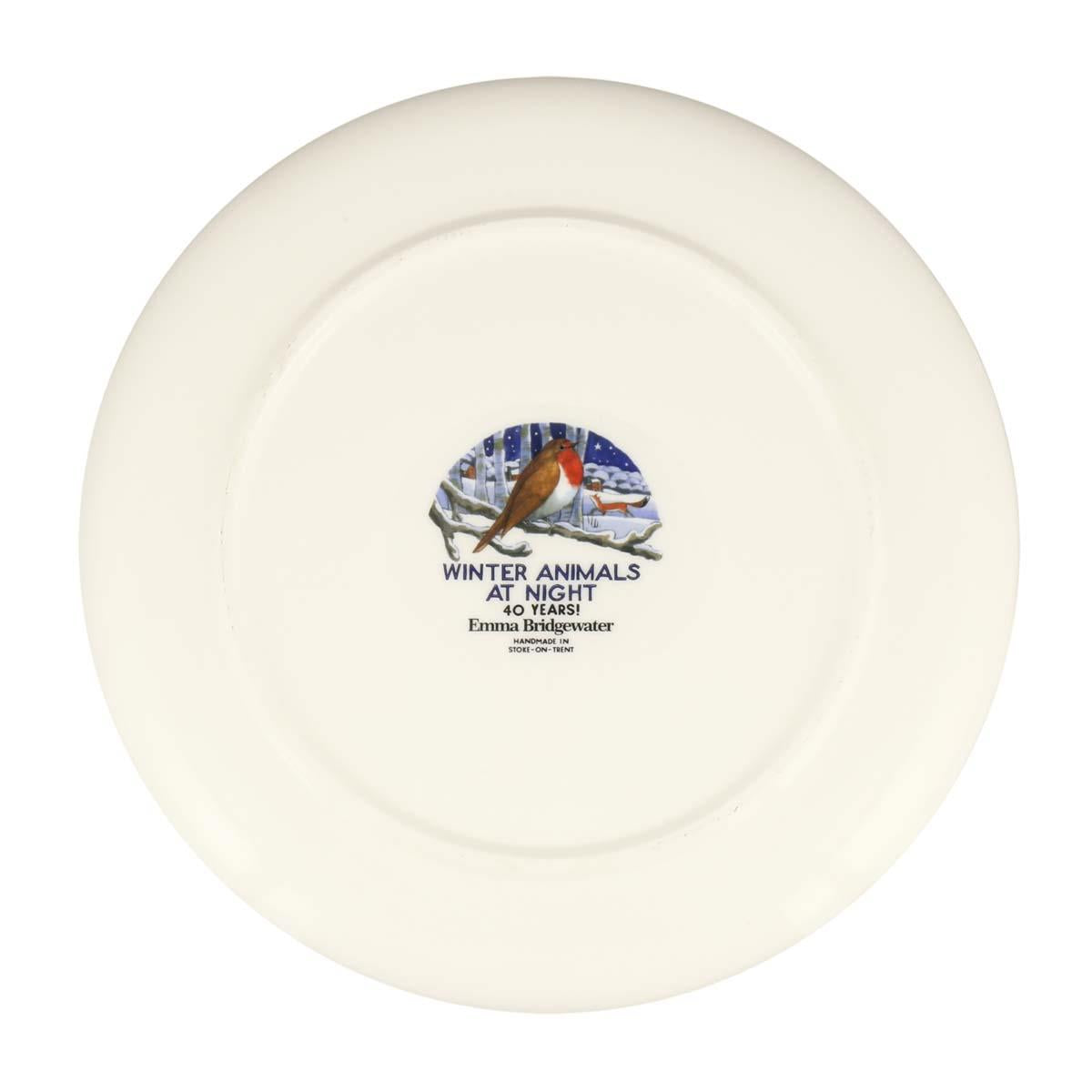Emma Bridgewater Midnight Robin Flat Serving Plate bottom