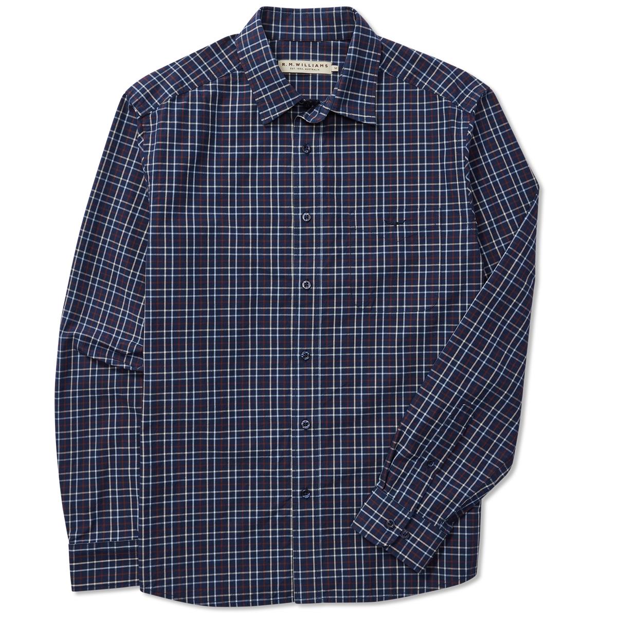 Navy/Red/Cream R.M. Williams Classic Shirt