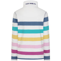 Colourful Lazy Jacks Womens LJ32 Striped Full Zip Sweatshirt Back