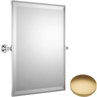 Brushed Gold Matt Samuel Heath Style Moderne Framed Mirror L6743-C