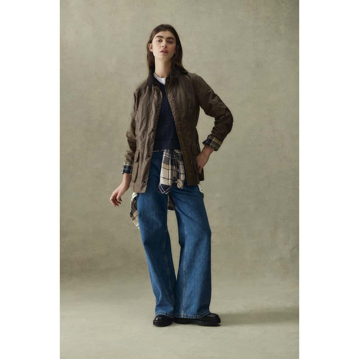 Light Birchwood Tartan Barbour Womens Bredon Shirt Lifestlye