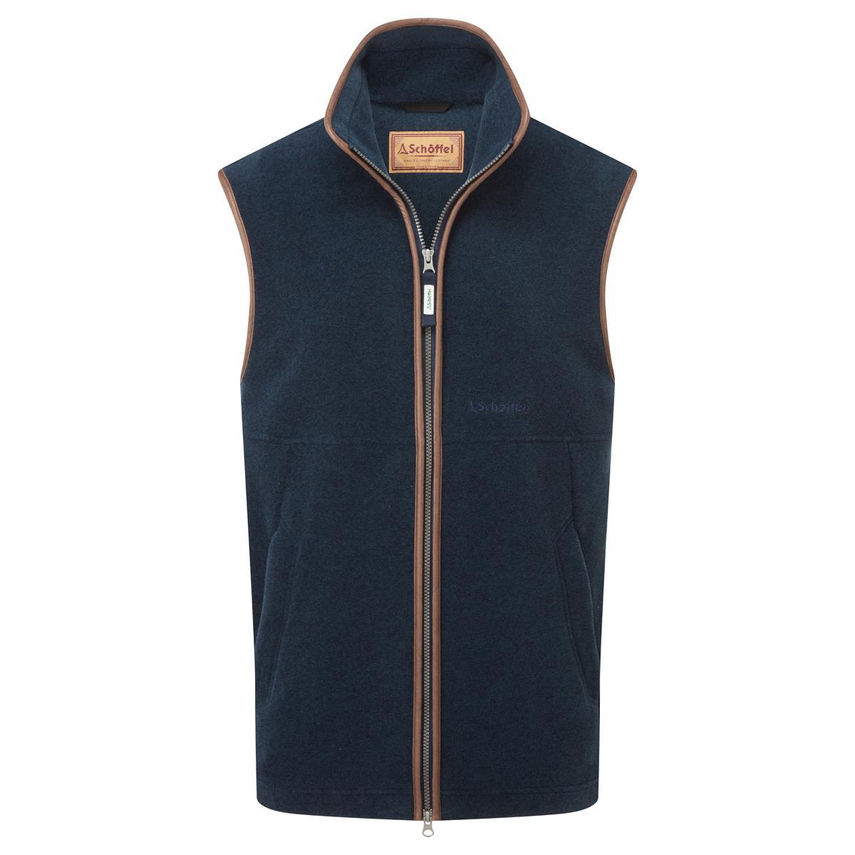 Petrol Blue Schoffel Oakham Fleece Gilet