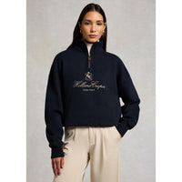 Holland Cooper Womens Essential Relaxed Quarter Zip Sweatshirt