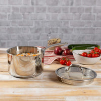 Kuhn Rikon Allround Plus Saucepan With Draining Lid With Lid Off