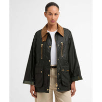 Fern/Ancient Barbour Womens Argill Wax Jacket front