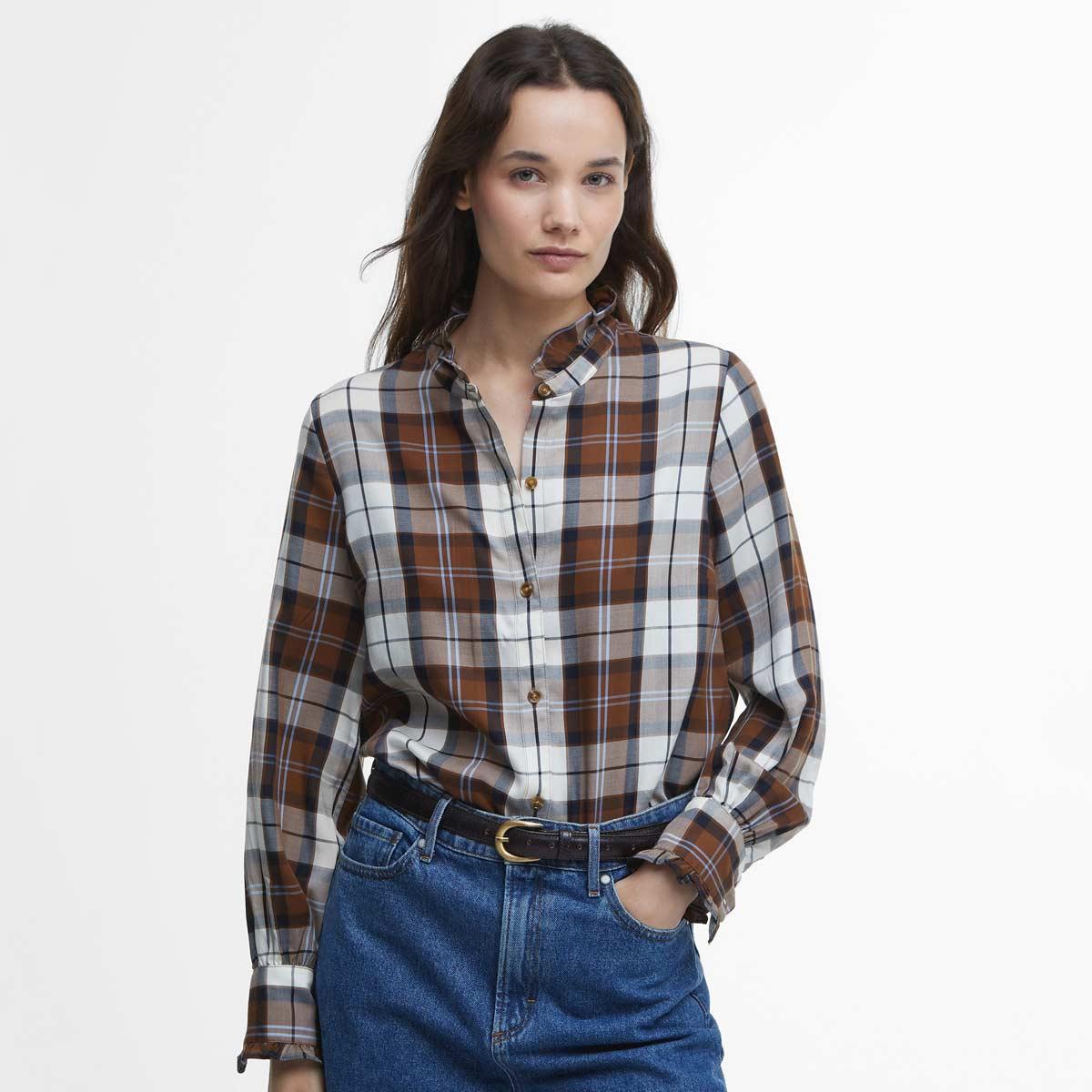 Barbour Womens Violet Check Shirt