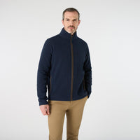 Navy Musto Mens Outdoor Country Fenland 200 Jacket On Model