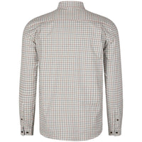 Grape Leaf/Terracotta Check Seeland Mens Oxford Shooting Shirt Back