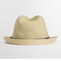 Ecru Barbour Mens Linford Trilby Summer Hat Back