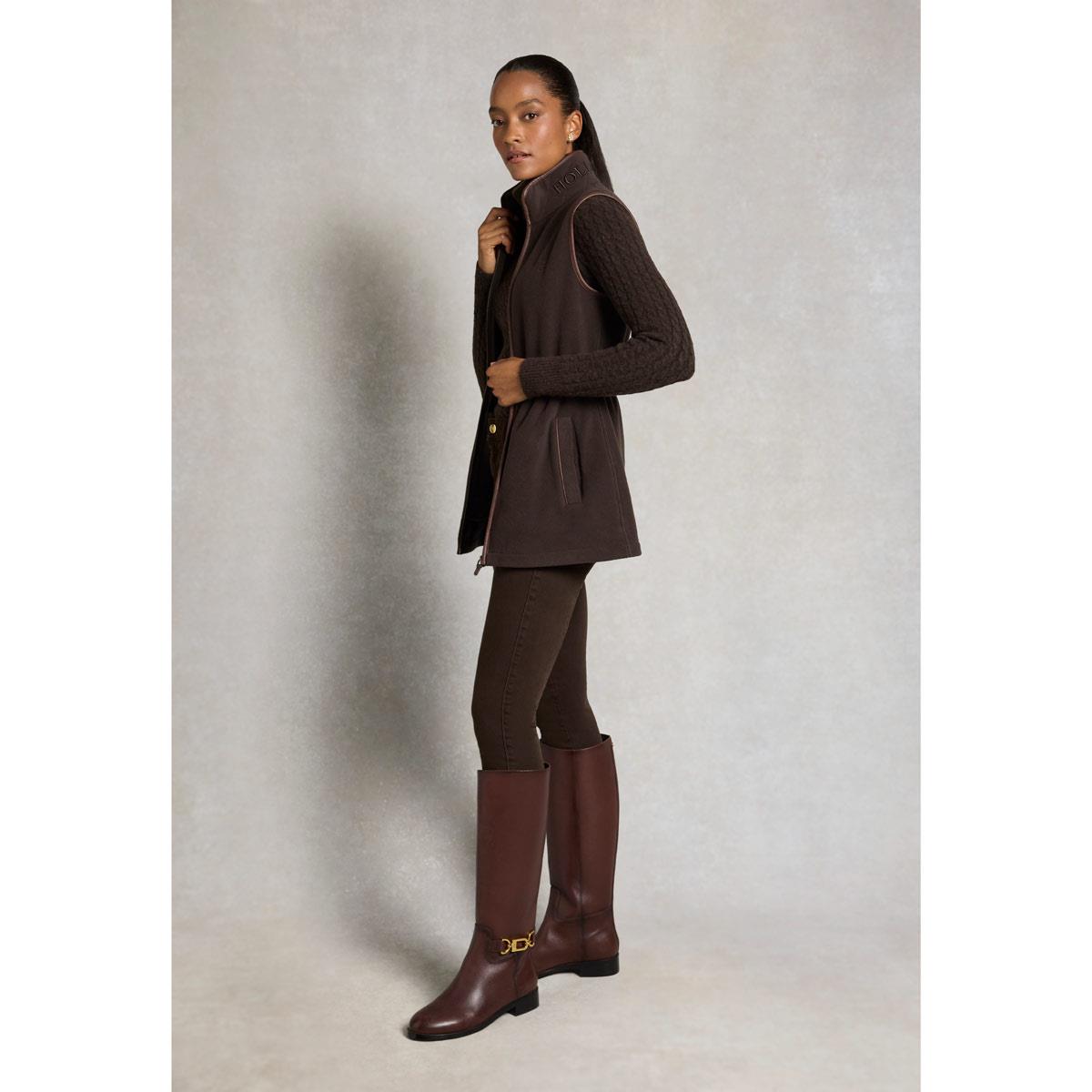 Holland Cooper Womens Country Longline Fleece Gilet