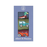 Albert and Maurice Mens Socks Gift Set Pack Of 3