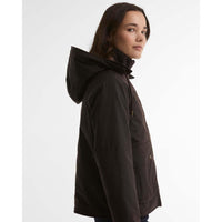 Rustic/Muted Barbour Womens Georgette Wax Jacket Side