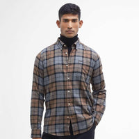 Cedarwood Barbour Mens Rasay Tailored Fit Shirt Model Front