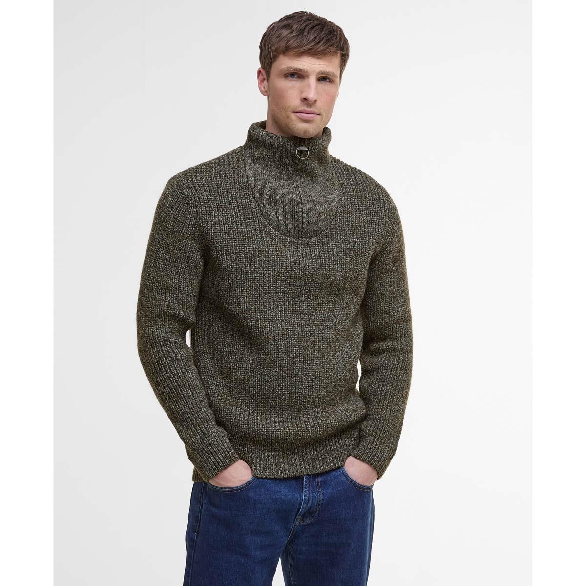 Barbour Mens New Tyne Half Zip Sweater
