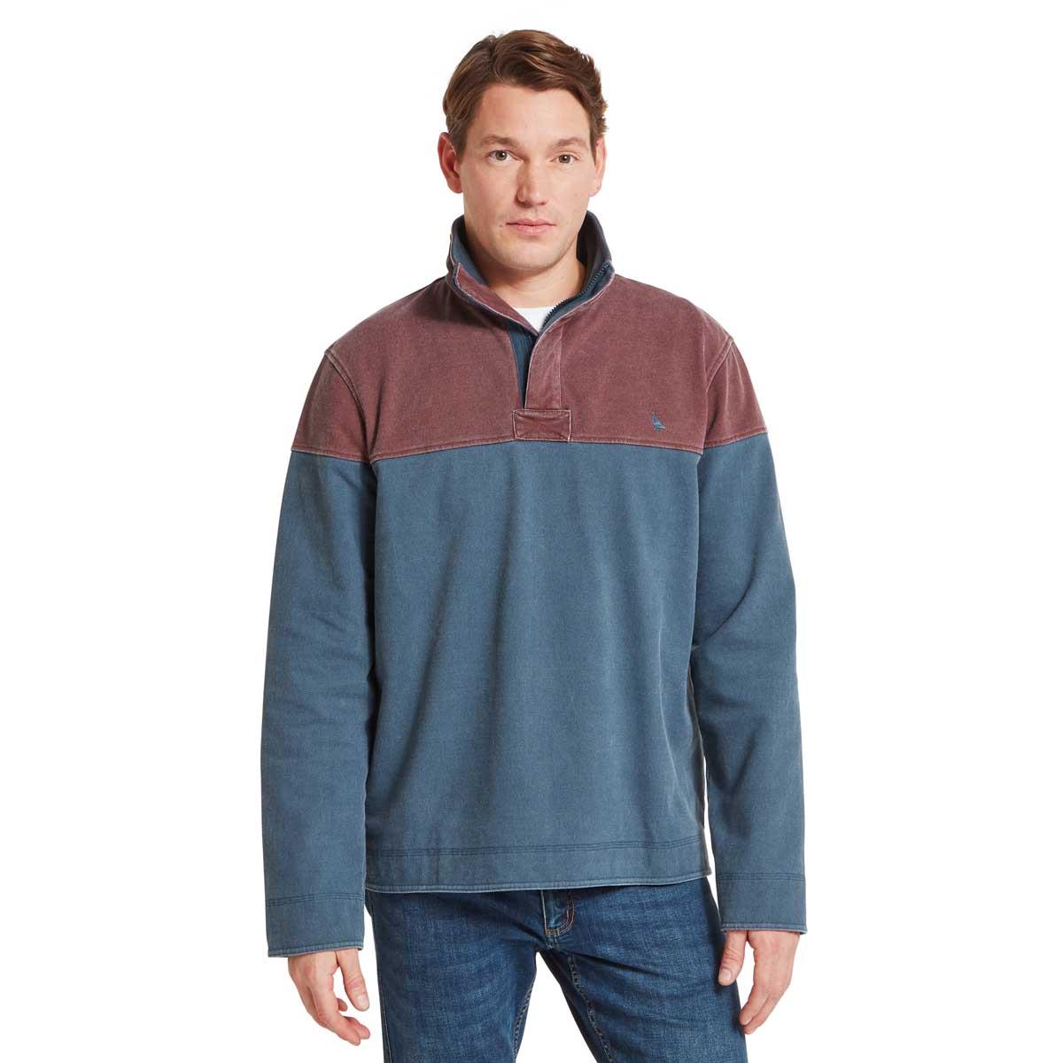 Port Schoffel Mens Helford Heritage Sweatshirt On Model