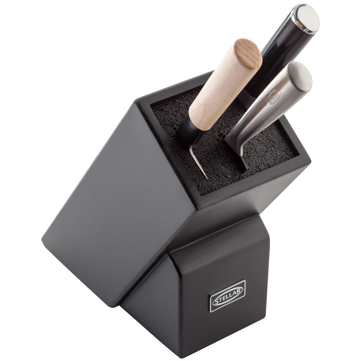 Stellar Knife Accessories Universal Knife Block With Illustrative Knife Placement
