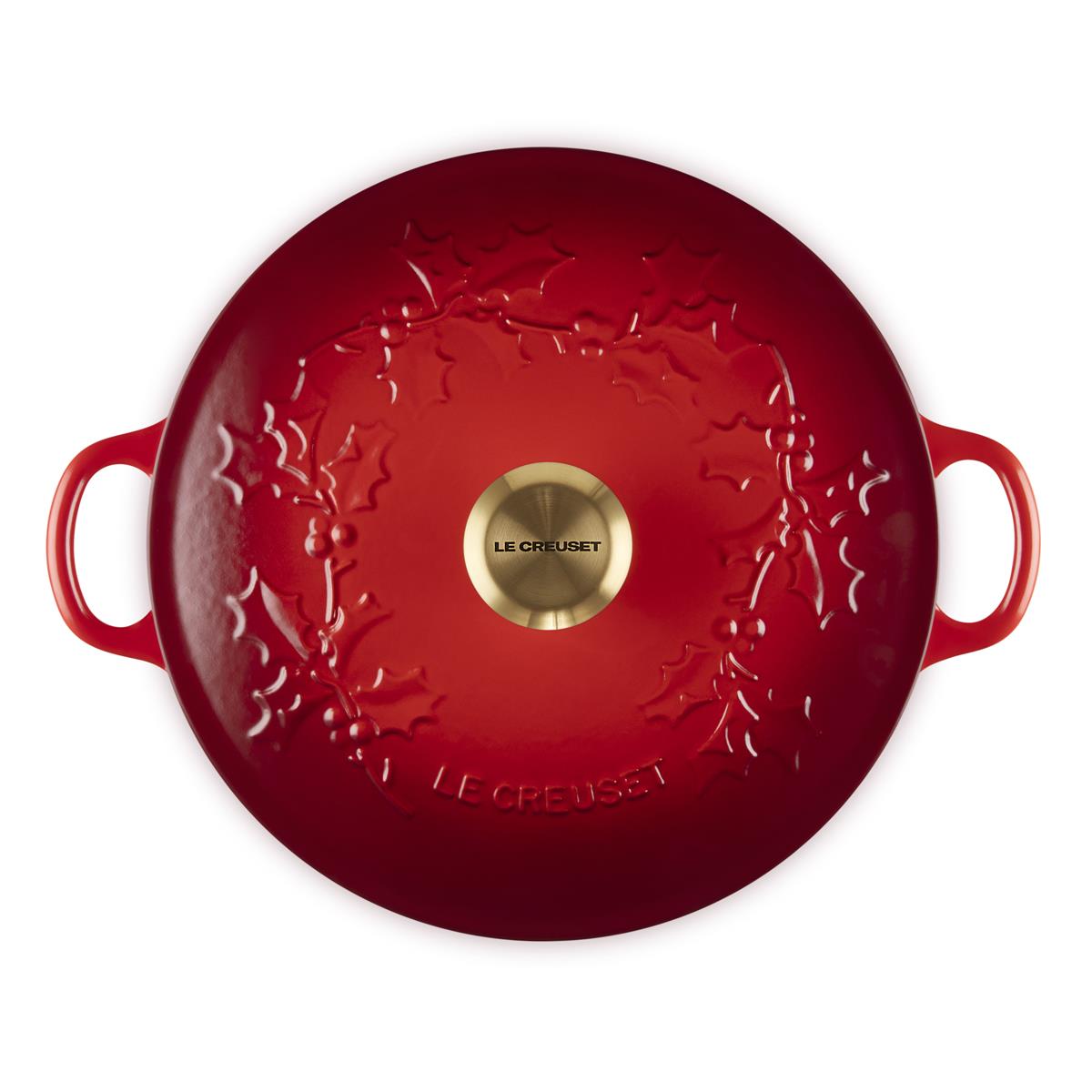 Le Creuset Classic Cast Iron Holly Soup Pot 26cm