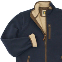 Dark Navy Harkila Mens Sandhem Sherpa Fleece Jacket