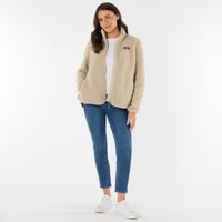 Pure Cashmere Musto Womens Cove Deep Pile Fleece Jacket Front
