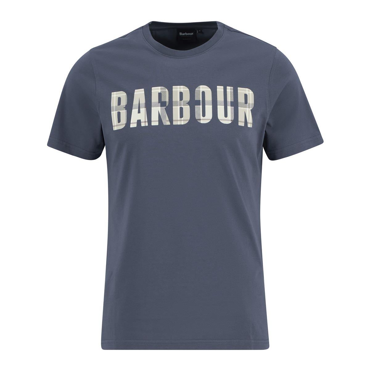 Washed Navy Barbour Mens Thurford T-shirt
