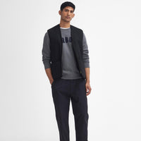 Black Model Barbour Warm Pile Waistcoat Zip-In Liner