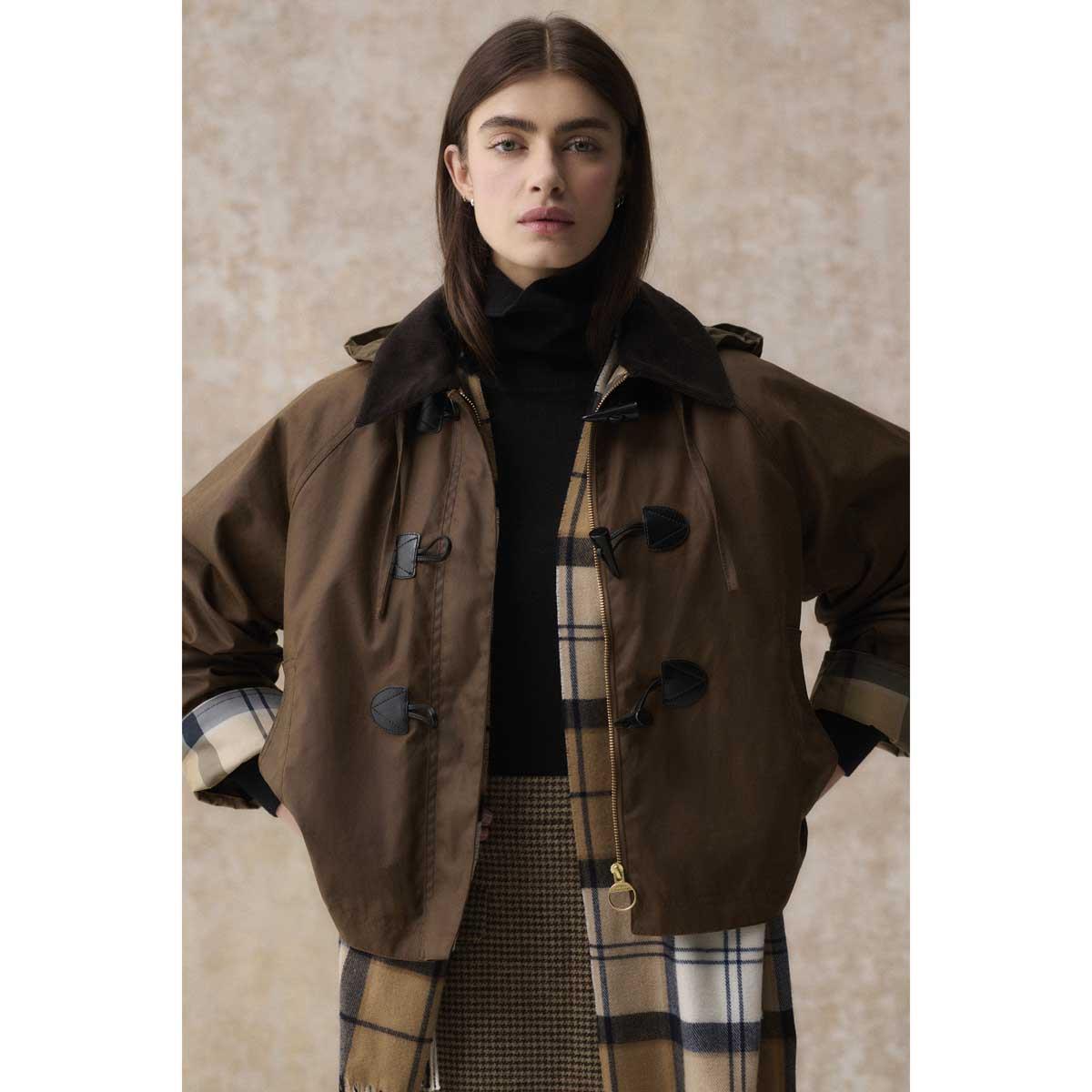 Hessian Tartan Barbour Womens Rosefield Tartan Scarf Lifestyle 2