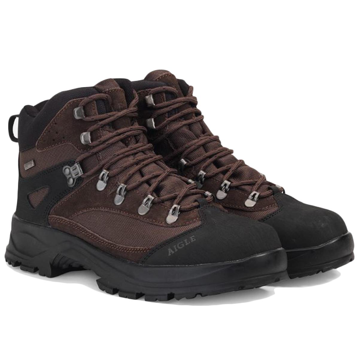 Dark Brown Aigle Mens Huntshaw II MTD Boots