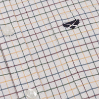 Green/Gold Hoggs Of Fife Mens Callum Country Check Shirt Pocket