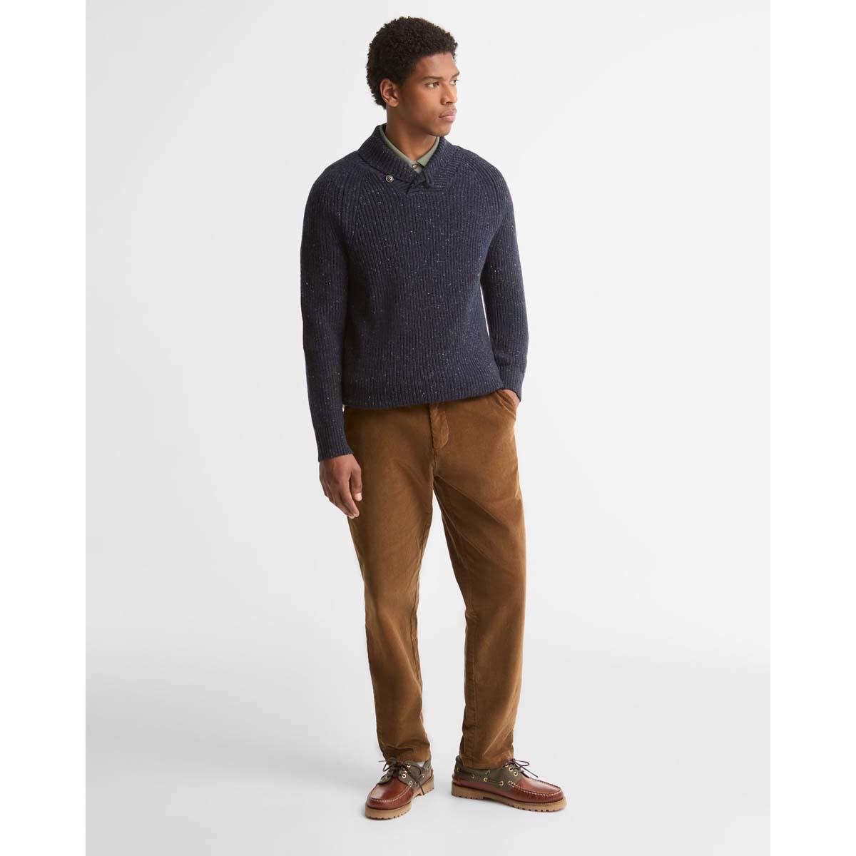 Barbour Mens Essential Fleck Shawl Neck Jumper