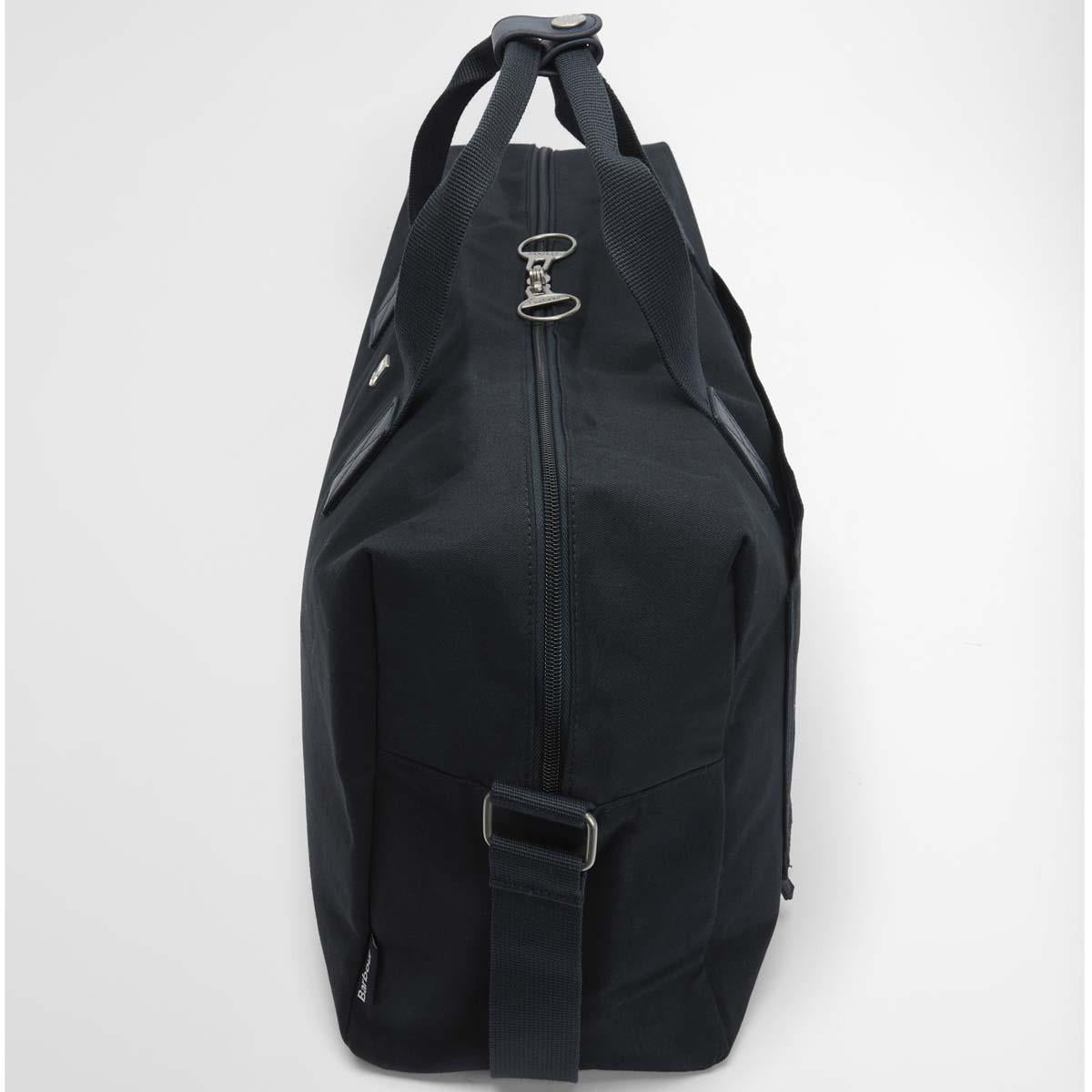 Navy Barbour Cascade Flight Bag End