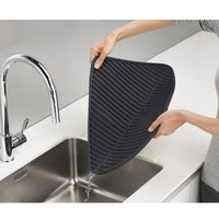 Grey Joseph Joseph Flume Large Dish Draining Mat drain