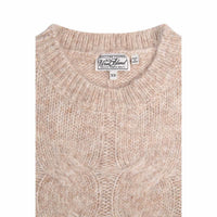 Taupe Holland Cooper Womens Kelly Crew Neck Knit Jumper Detail