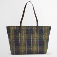 Classic Tartan Barbour Wetherham Quilted Tartan Bag back