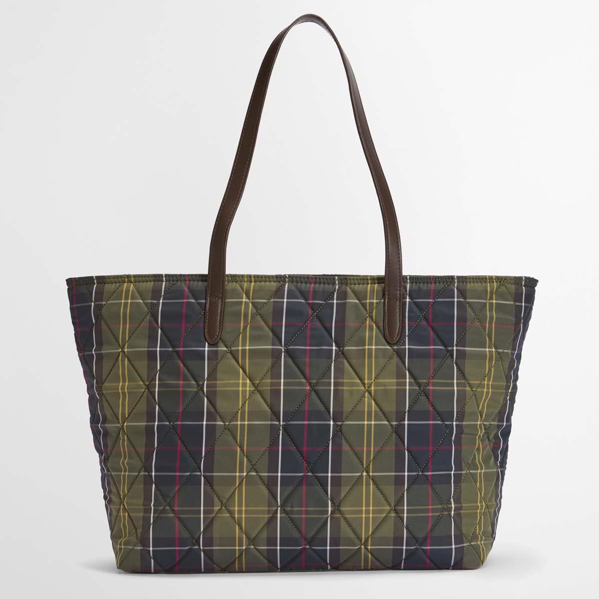 Classic Tartan Barbour Wetherham Quilted Tartan Bag back