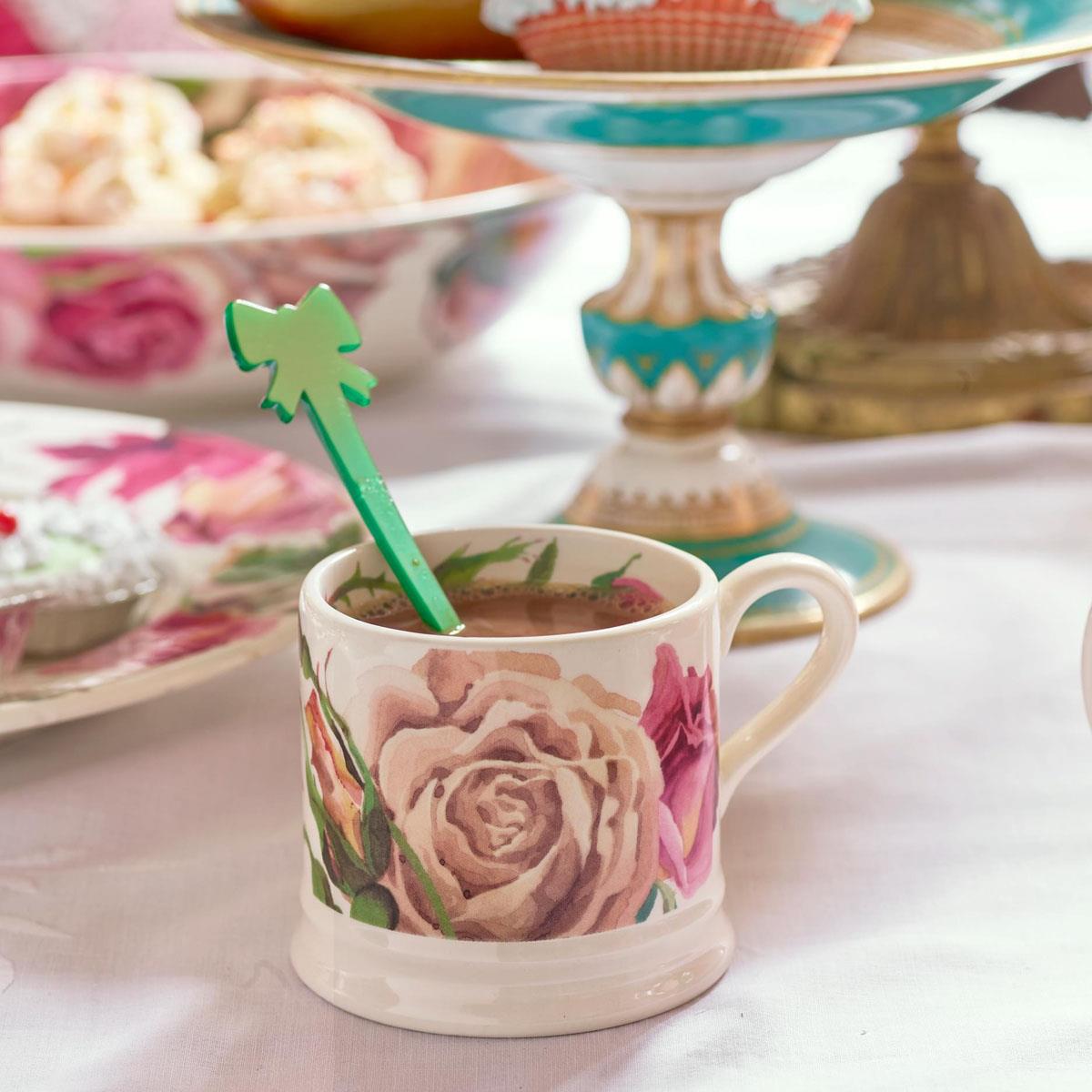 Emma Bridgewater Roses All My Life Set of 2 Half Pint Mugs Boxed